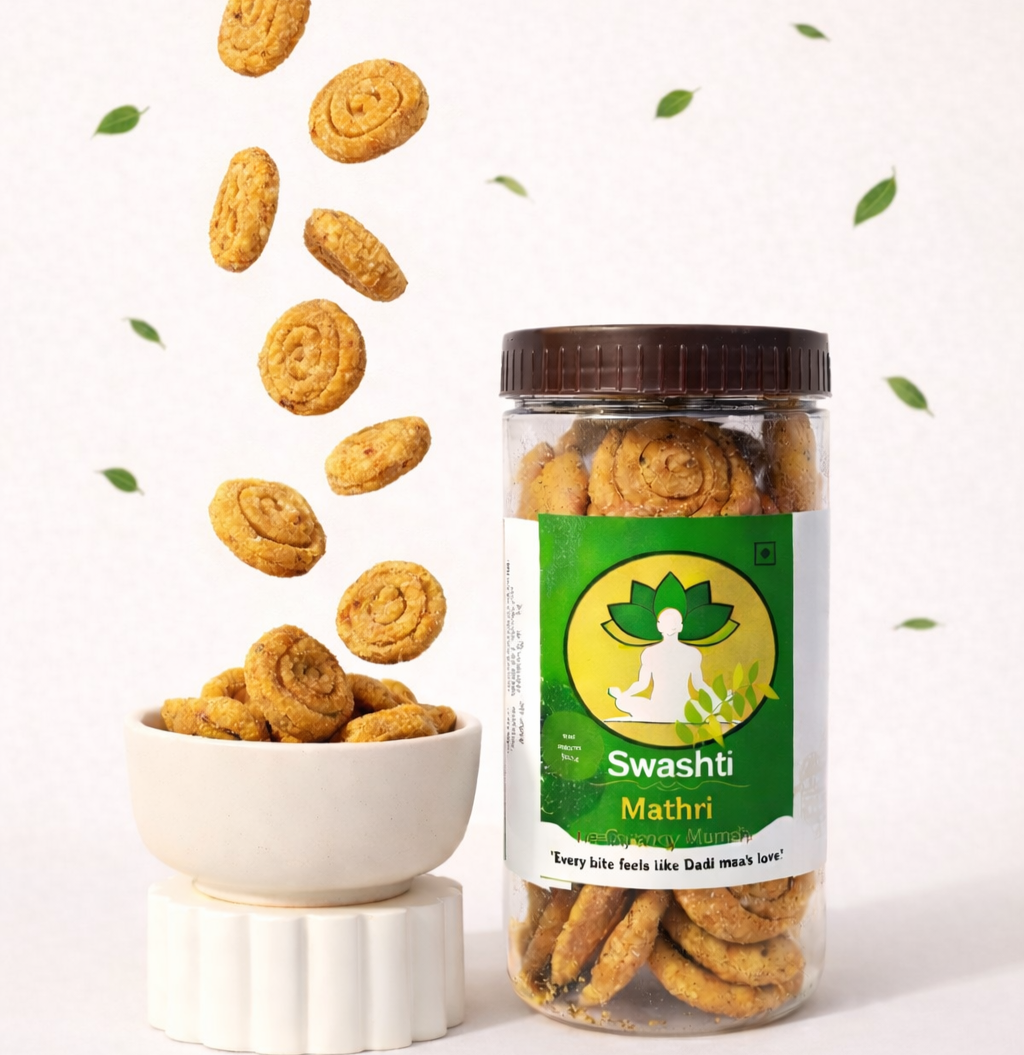 Curry Crunch Mathri- Handmade crispy Indian snack (No Preservatives)