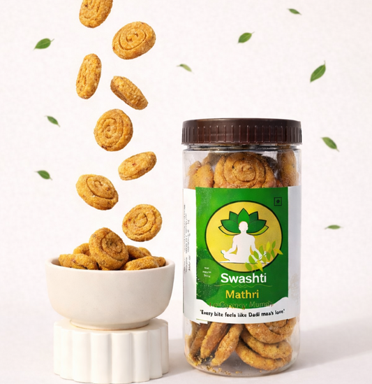 Curry Crunch Mathri- Handmade crispy Indian snack (No Preservatives)