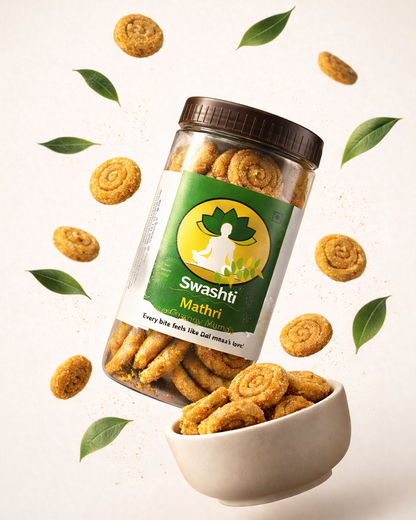 Curry Crunch Mathri- Handmade crispy Indian snack (No Preservatives)